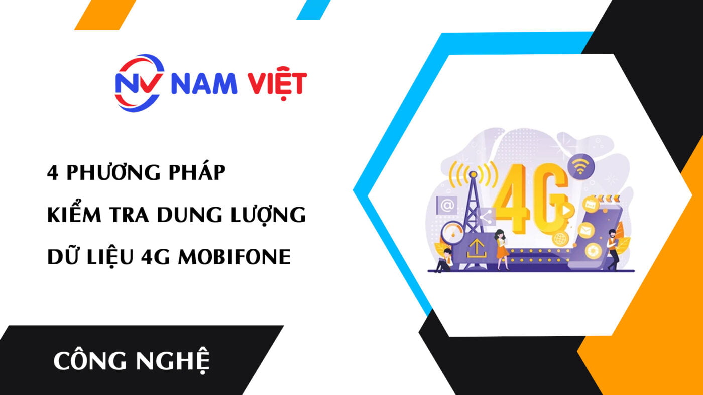 4 phương pháp kiểm tra dung lượng dữ liệu 4G MobiFone