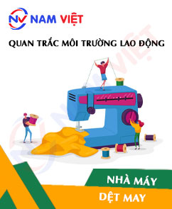 Quan trắc môi trường lao động nhà máy dệt may