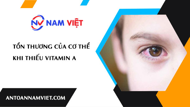 Tổn thương của cơ thể khi thiếu vitamin A