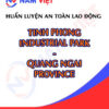 Huấn luyện an toàn lao động tại Khu công nghiệp Tịnh Phong