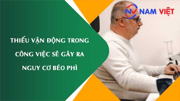 Thiếu vận động trong công việc sẽ gây ra nguy cơ béo phì và các vấn đề sức khỏe liên quan