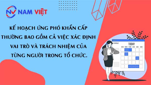 Kế hoạch ứng phó xác định vai trò của mỗi thành viên