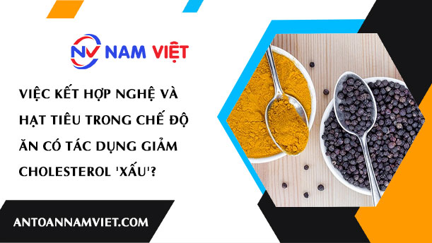 VIỆC KẾT HỢP NGHỆ VÀ HẠT TIÊU TRONG CHẾ ĐỘ ĂN CÓ TÁC DỤNG GIẢM CHOLESTEROL 'XẤU'?