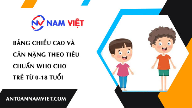 Bảng chiều cao và cân nặng WHO cho trẻ 0-18 tuổi
