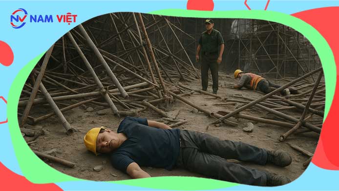 Scaffolding collapse in Son Tien kills 2 workers