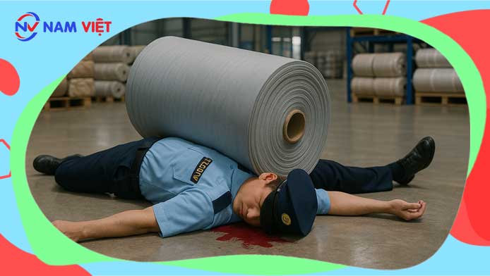 Fabric roll crushes and kills security guard in My Phuoc 3 industrial park
