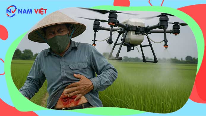 Man’s buttocks torn by drone while spraying pesticides
