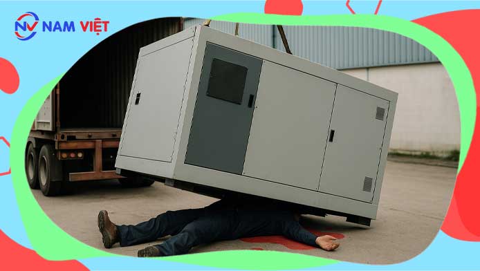 Fatal negligence during unloading: massive machinery crushes worker to death